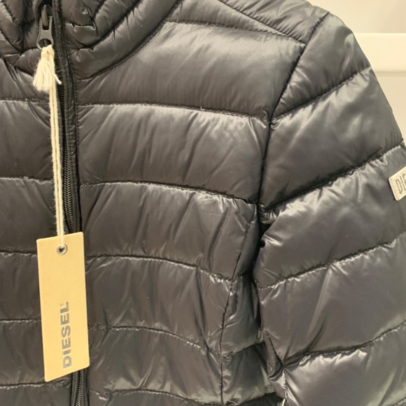 Diesel girls black  jacket size 10/12 - Picture 2 of 5